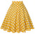 Jupe Vintage Jaune Pois Blancs