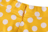 Jupe Vintage Jaune Pois Blancs