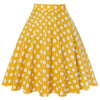 Jupe Vintage Jaune Pois Blancs