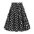 Jupe Vintage Noir Pois Blancs