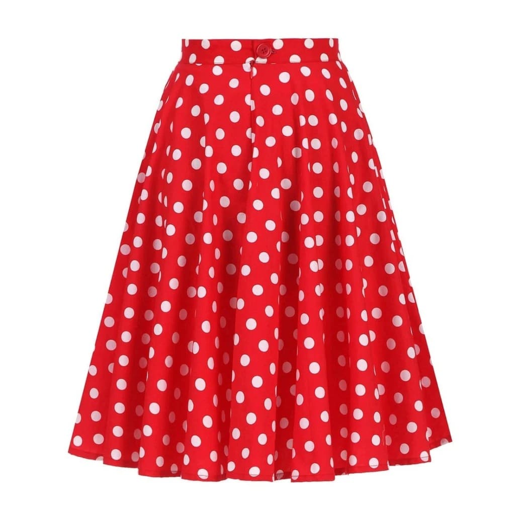 Jupe Vintage Rouge Polka Dots