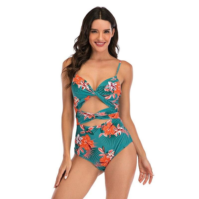 Maillot De Bain Stylé Floral Vintage