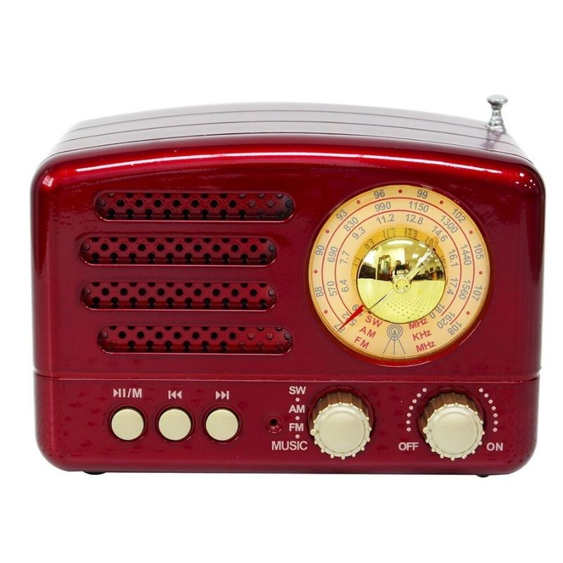 Poste Radio Vintage Rouge