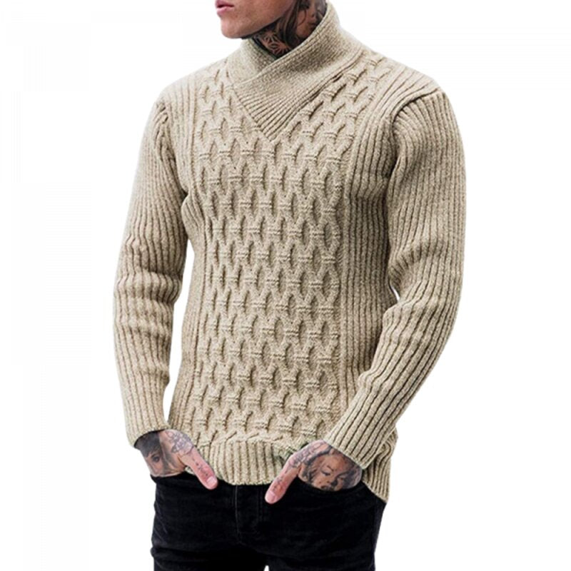 Pull Col Roulé Vintage Homme