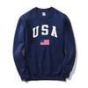 Pull vintage usa bleu