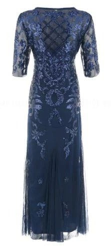 Robe Années 20 Bleue Vintage