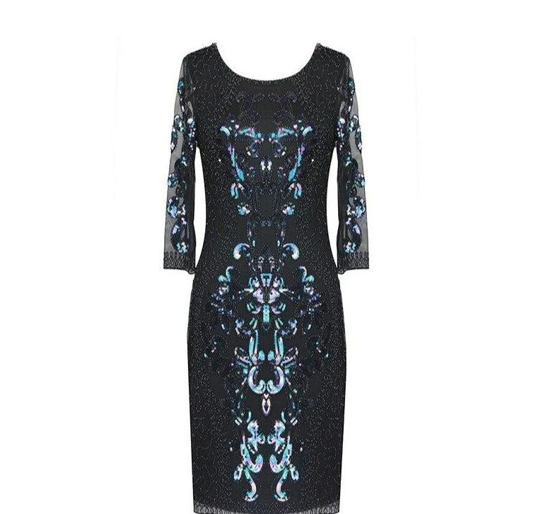 Robe De Soirée Style Gatsby Noire