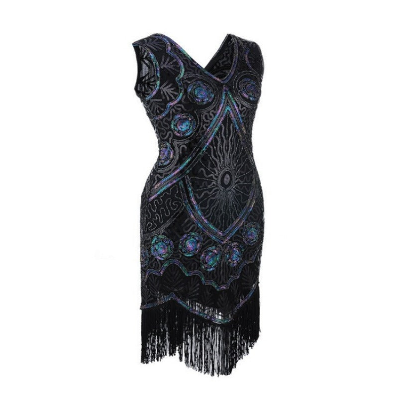 Robe Gatsby Courte Noire