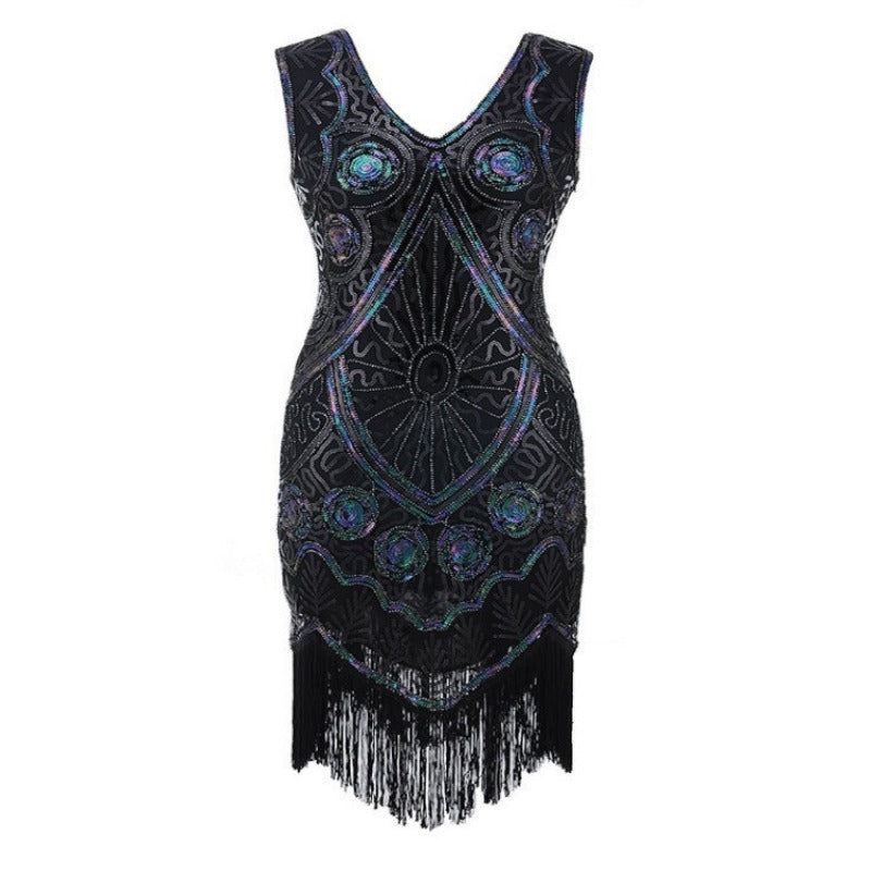 Robe Gatsby Courte Noire