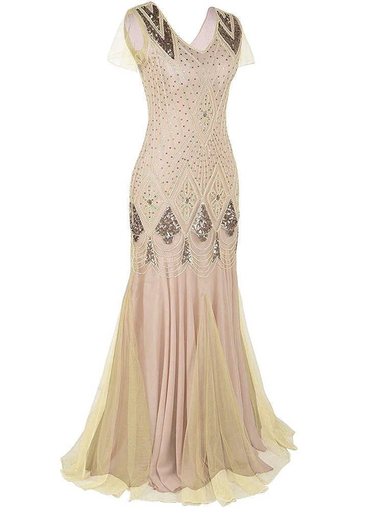 Robe Gatsby Longue Haute Couture Ivoire