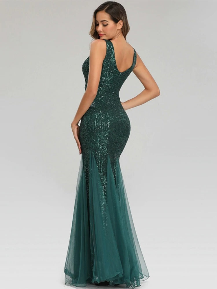 Robe Gatsby Mariage Vert Émeraude