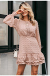 Robe Vintage Dentelle Chic volant