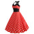 Robe Vintage Pin-Up Rouge Pois