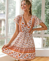 Robe Vintage Hippie Chic orange