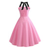 Robe Vintage Pin-Up Rose Pois