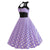 Robe Vintage - Pin-Up Violet Pois