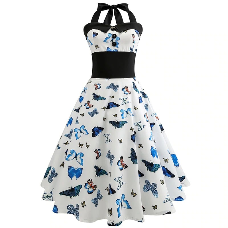 Robe Vintage - Pin-Up Papillon