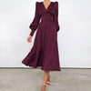 Robe Vintage Satin bordeaux
