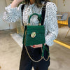 Sac à Main Vert Émeraude Vintage chainette