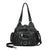 Sac Cuir Souple Noir Vintage