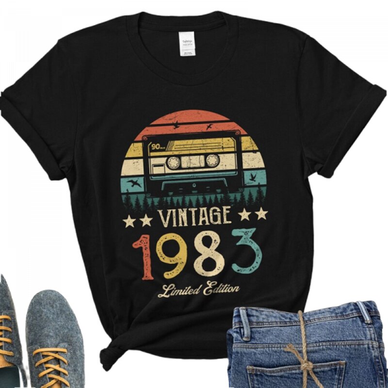 T Shirt Femme Vintage 1983