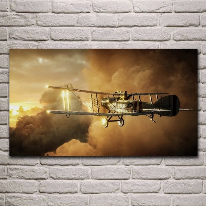 Tableau Avion Vintage