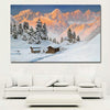 Tableau Bois Montagne Vintage