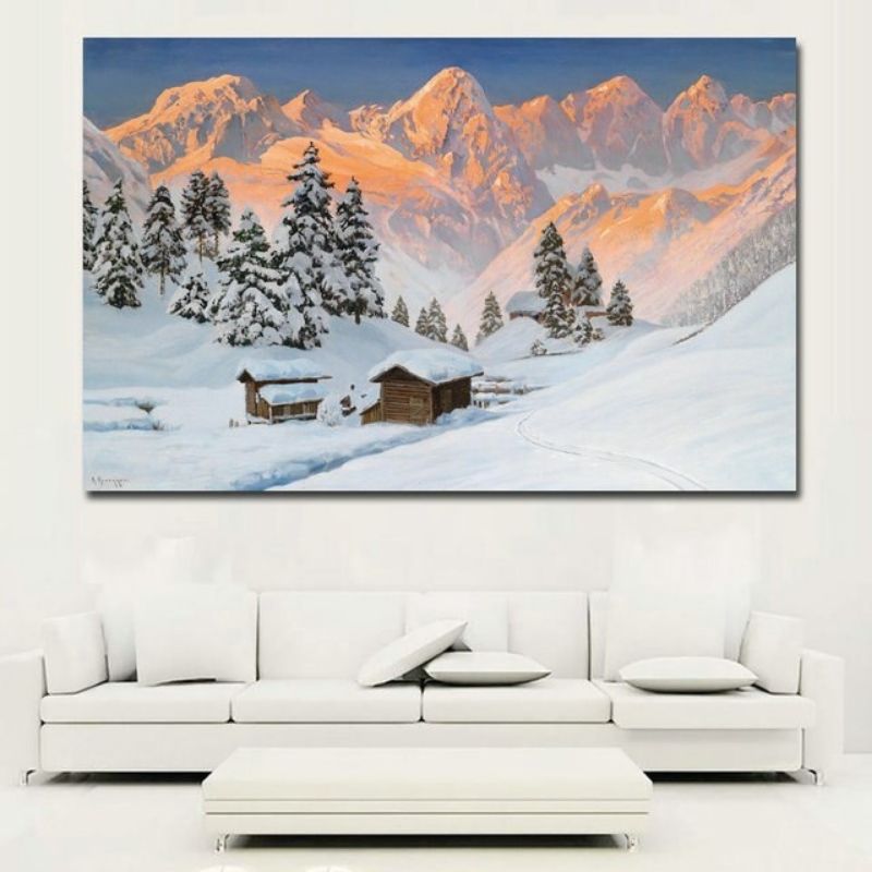 Tableau Bois Montagne Vintage