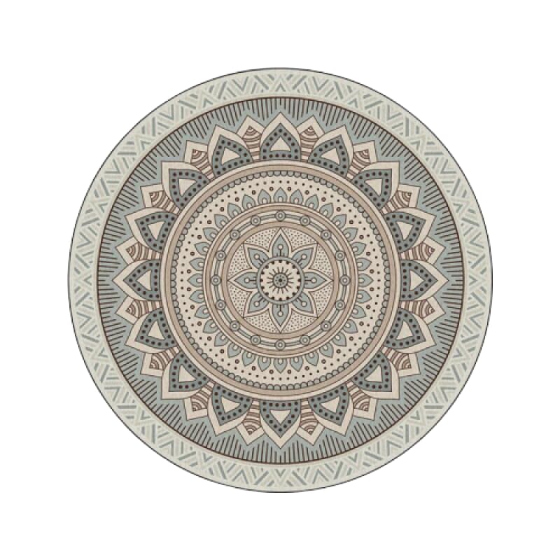 Tapis Rond Vintage Style Mandala