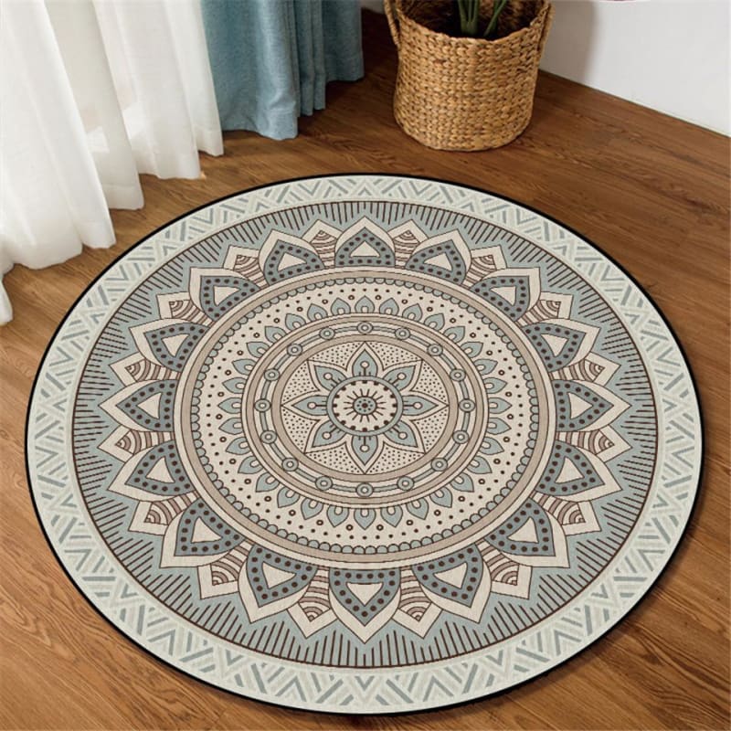 Tapis Rond Vintage Style Mandala